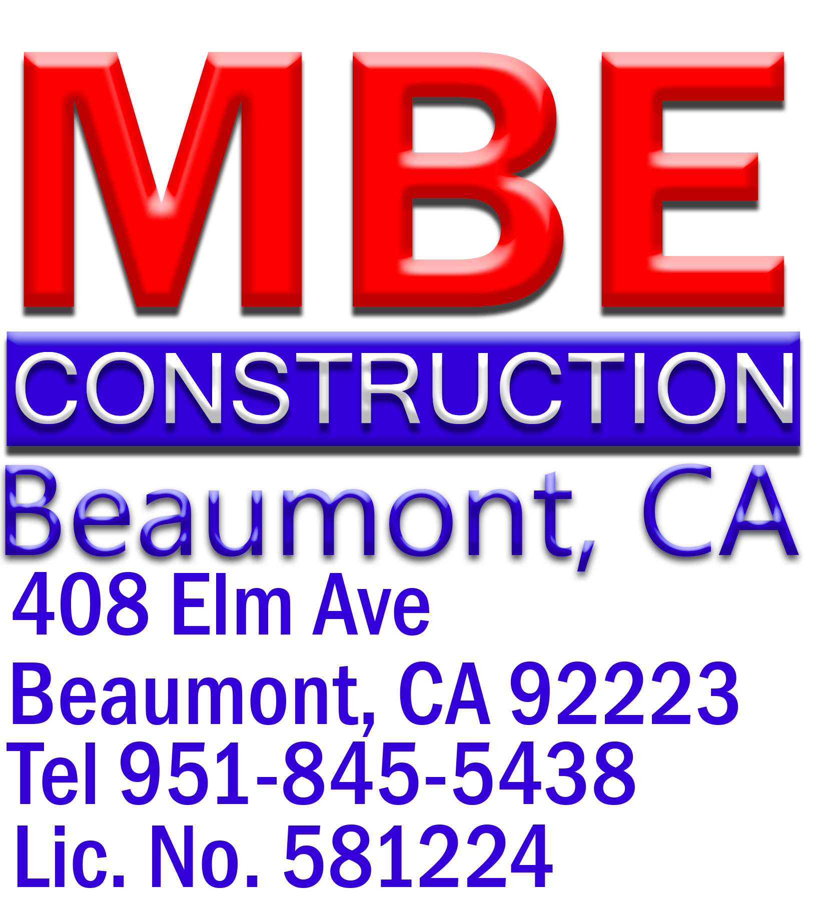 MBE Construction Logo